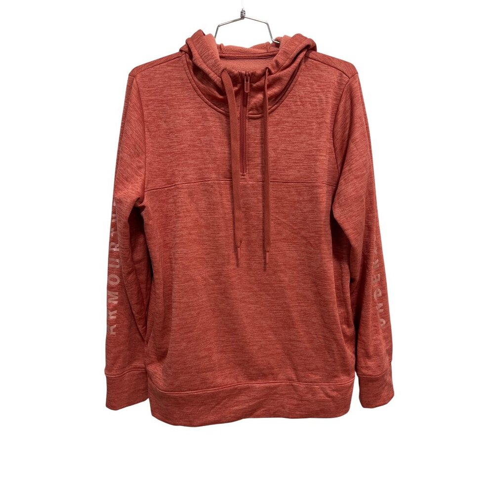 Under Armour ColdGear Quarter Zip Hoodie Sweatshirt Women M Loose Fit Athleisure